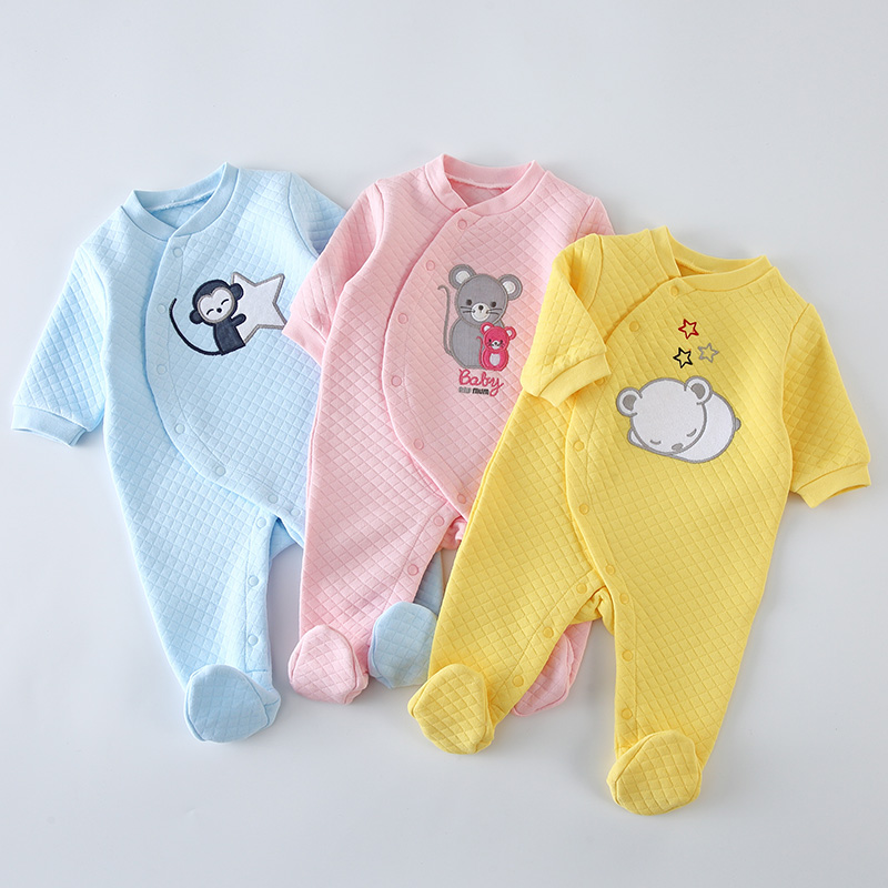 Baby Products Essential - Детские хлопковые комбинезоны-слипы для новорожденных, унисекс,