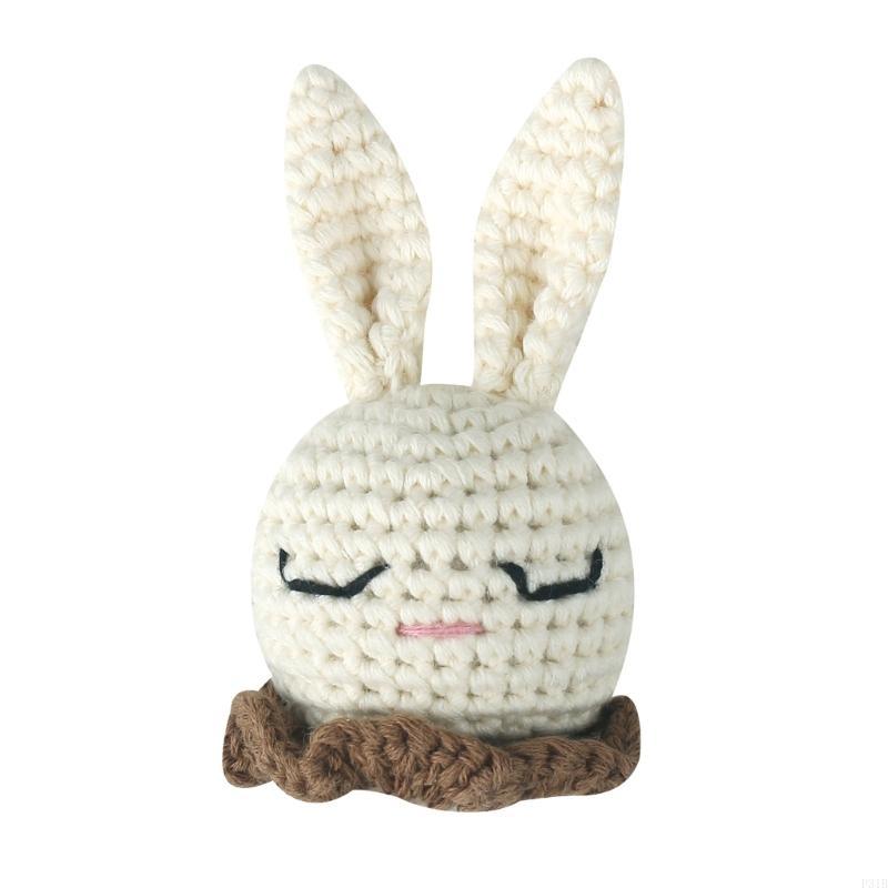 Baby Products Rabbit - Кролик-погремушка, вязаная крючком бусина, зажим для