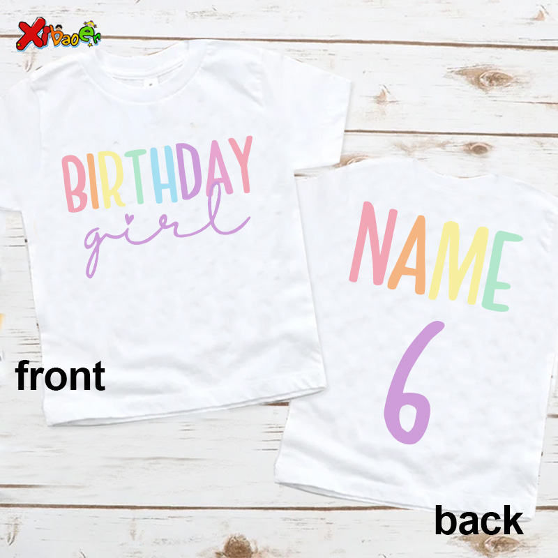 Baby Products Name - Футболка для именинницы, праздничная одежда для